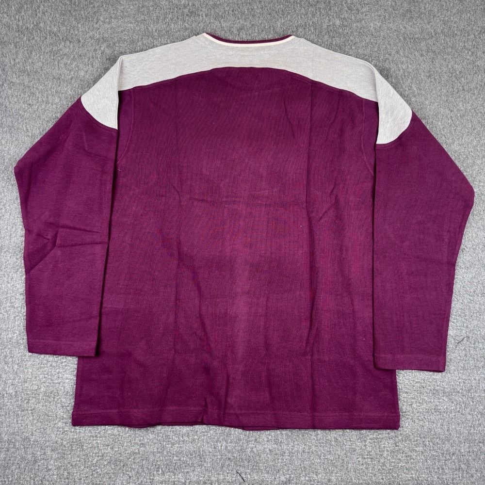 Marithe Francois Girbaud Wine and Gray Sweater - Picture 3 of 5